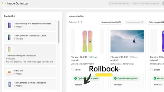 SpeedPix Image Optimizer screenshot