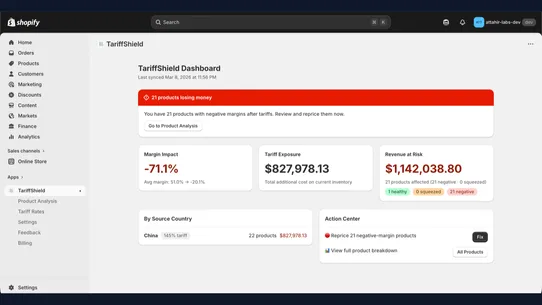 TariffShield screenshot