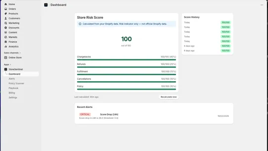 StoreSentinel screenshot
