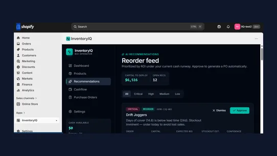 InventoryIQ screenshot