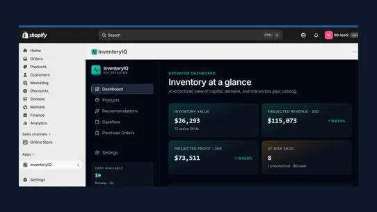 InventoryIQ screenshot