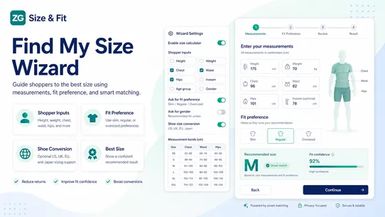 ZG Size &amp; Fit screenshot