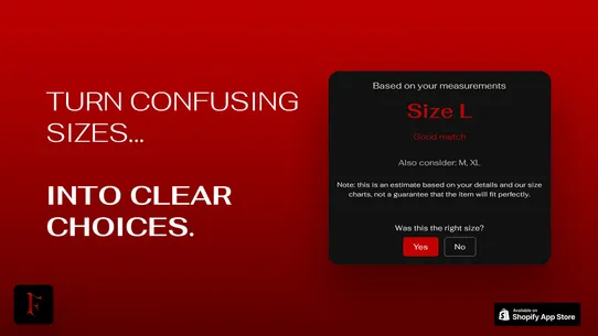 Flow Size Chart &amp; Recommender screenshot