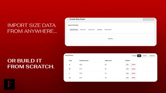 Flow Size Chart &amp; Recommender screenshot