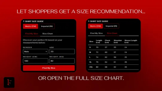 Flow Size Chart &amp; Recommender screenshot