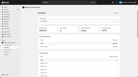 Repair &amp; Service Ops by VZLAB screenshot