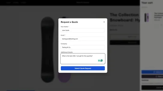 QuoteMe ‑ B2B Quote Requests screenshot
