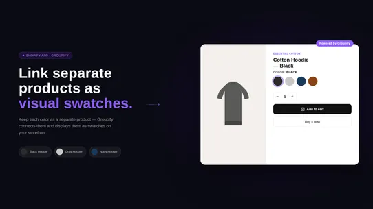 Groupify ‑ Products Group screenshot