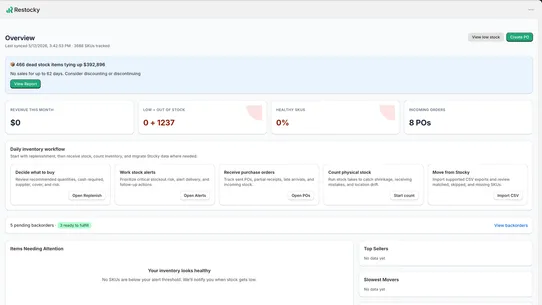 Restocky screenshot
