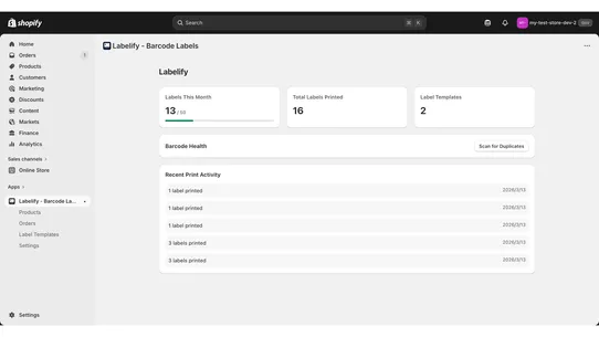Labelify ‑ Barcode Labels screenshot
