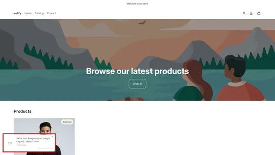 Velify ‑ Social Proof Popups screenshot