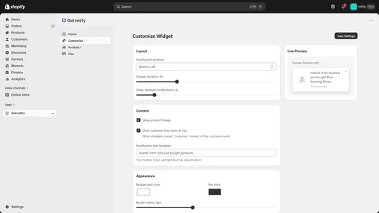 Velify ‑ Social Proof Popups screenshot