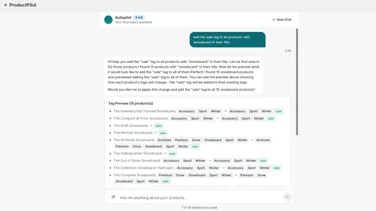 Product Pilot screenshot