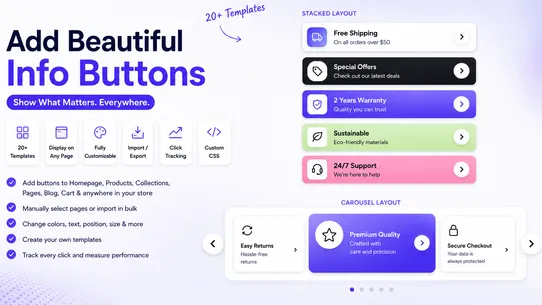 Info Buttons: Add more details screenshot