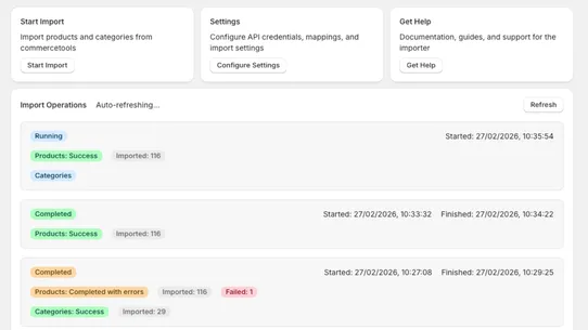 commercetools import screenshot