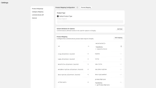 commercetools import screenshot