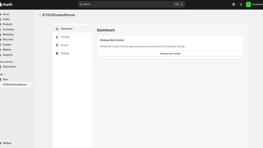 Contact Person screenshot