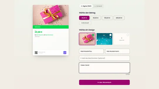 Gutschein Pro screenshot