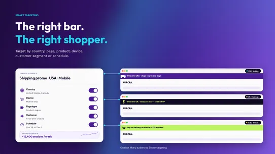 TC Announcement Bars &amp; Banners screenshot