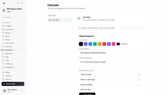 Replyma screenshot