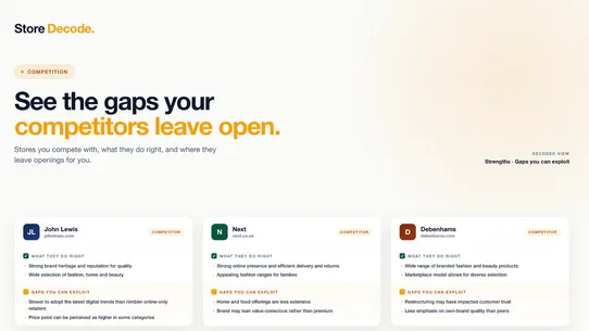 Store Decode: AI Store Audit screenshot