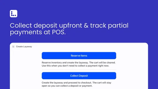 Layaway: Reserve &amp; Deposit screenshot