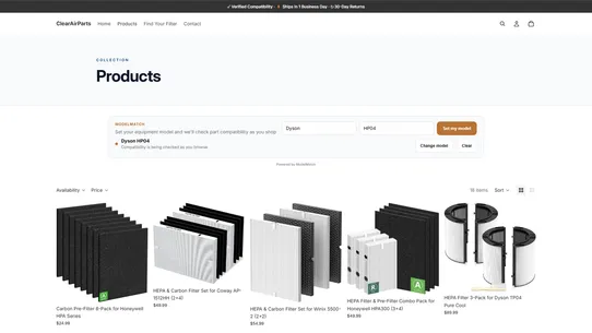 ModelMatch screenshot