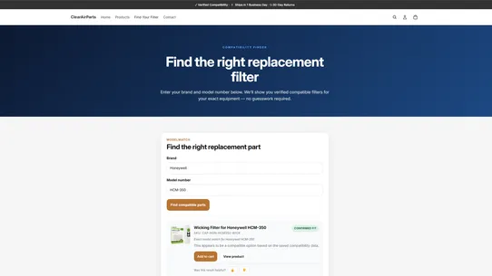 ModelMatch screenshot