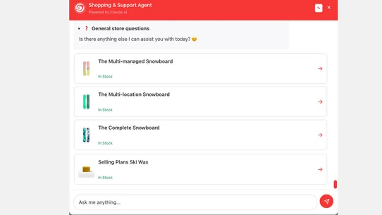 Commerce Ace Shopping Agent screenshot