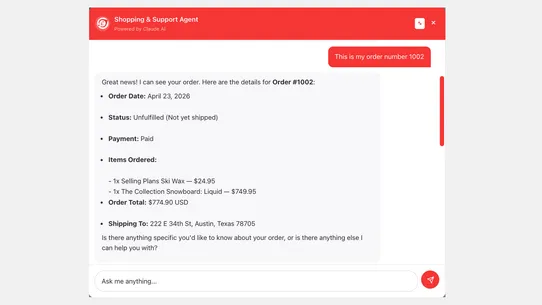 Commerce Ace Shopping Agent screenshot
