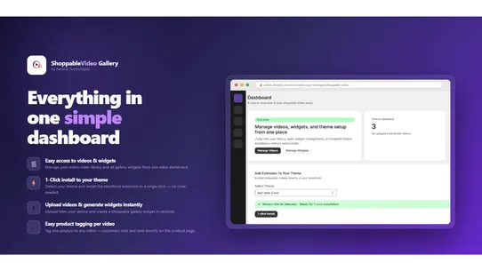 Shoppable Video Gallery screenshot