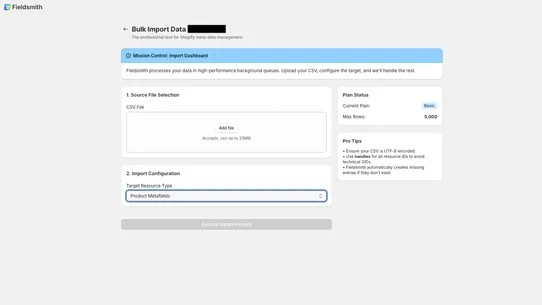 Fieldsmith screenshot
