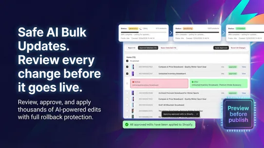 Bulk AI Product Editor ‑ SEO screenshot