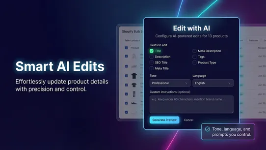Bulk AI Product Editor ‑ SEO screenshot