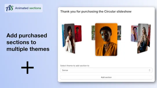 Animated Sections screenshot