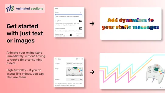 Animated Sections screenshot