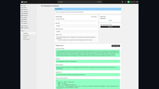 ShelfCopy ‑ AI Descriptions+SE screenshot