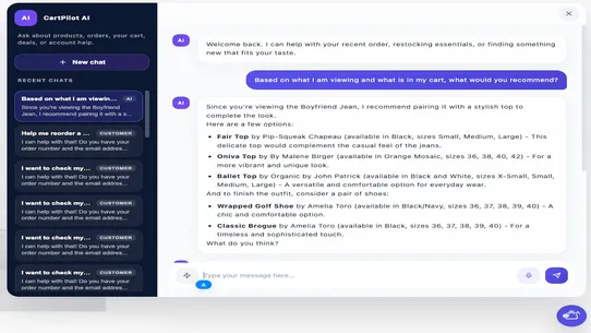 CartPilot AI screenshot