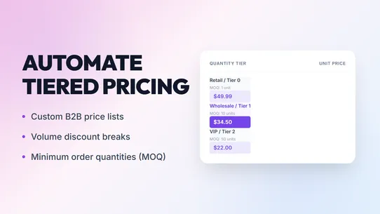 Quick Reorder B2B screenshot
