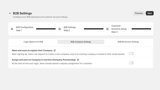 MO: B2B Login &amp; Onboarding screenshot