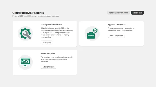 MO: B2B Login &amp; Onboarding screenshot