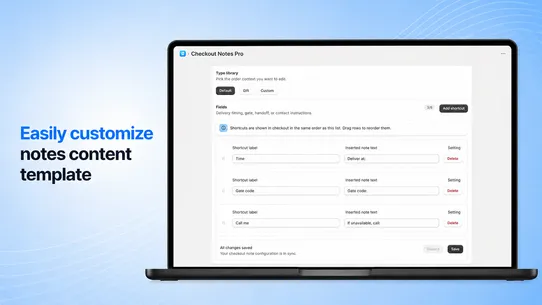 Checkout Note Pro screenshot