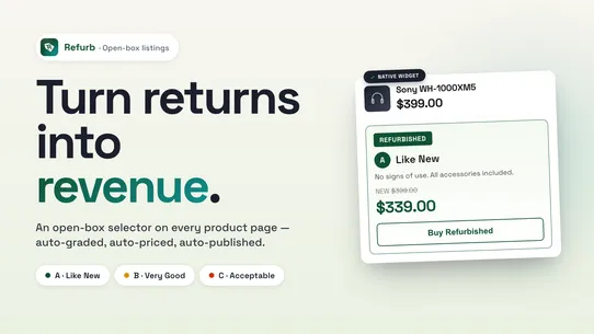 Refurb: Open‑box listings screenshot