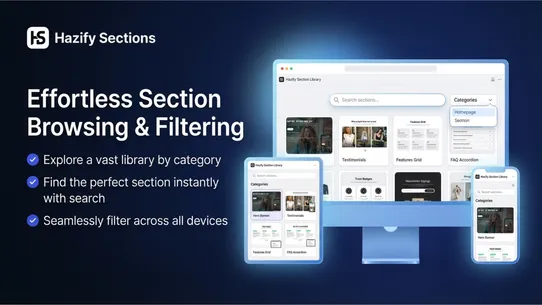 Hazify Sections screenshot