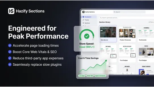 Hazify Sections screenshot
