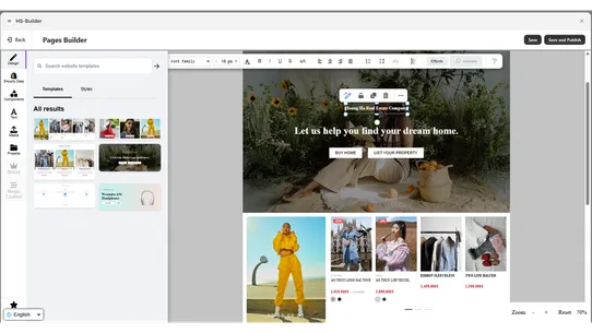 HS Page Builder screenshot