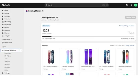 Catalog Motion AI screenshot