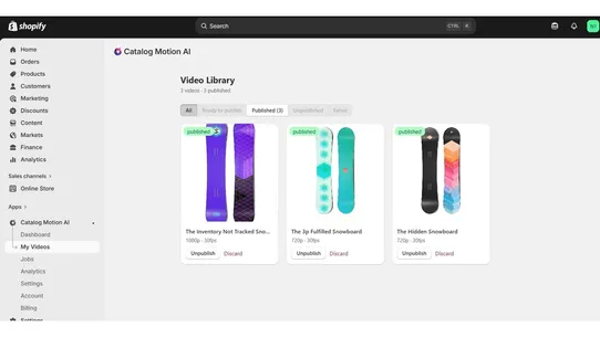 Catalog Motion AI screenshot
