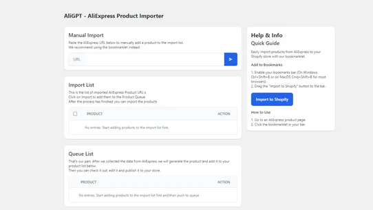 AliGPT ‑ AliExpress Importer screenshot