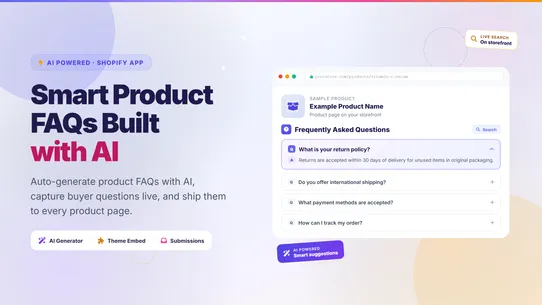 Product FAQ Generator ‑ OCS screenshot